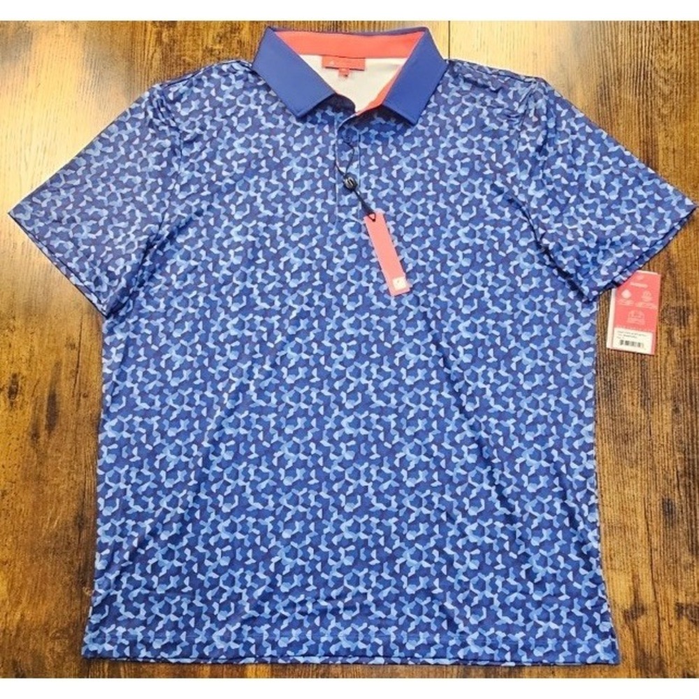 Redvanly Norton Polo Shirt Mens Extra Large Mazarine Blue PUREpoly Golf NWT